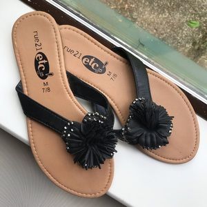 Pom Pom Sandals